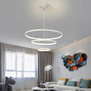 GobekUsa LED Ceiling Chandelier Round Pendant Light for Modern Home Interior Lighting