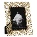 GobekUsa Golden Leaves Metal Photo Frame: Modern Home Decor & Picture Display