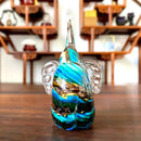 GobekUsa Crystal Glass Elephant Sculpture Figurine Handmade Craft Home Decor Gift