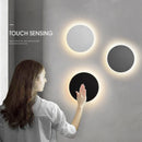 GobekUsa LED RGB Round Wall Lights: Acrylic Touch Sensitive, Remote Controlled Bedroom Indoor Decor