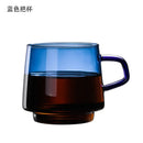 GobekUsa Glass Coffee Mug Tumbler | Colorful Heat-Resistant Tea Juice Cup