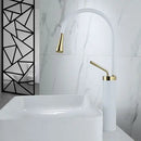 GobekUsa Black Gold Basin Faucet - Swivel Kitchen Sink Water Crane with Hot and Cold Handles