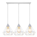 GobekUsa Diamond Cage Wrought Iron Pendant Light for Dining Room and Kitchen Island