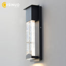 GobekUsa Crystal Outdoor LED Wall Light with PIR Motion Sensor, IP65 Waterproof Sconce Luminare