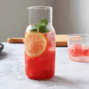 GobekUsa Glass Drinkware Set - Strong Borosilicate Glass - Cold Drink Cup, Tumbler, Juice Milk Pot