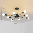GobekUsa LED Wooden Ceiling Lights w/ E27 Bulb for Modern Livingroom & Bedroom