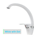 GobekUsa Beige Brass Kitchen Faucet 360 Swivel Spout Single Handle Mixer Tap