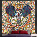 GobekUsa Elephant God Mandala Tapestry: Bohemian Home Decor Hippie Style Large Tapestry