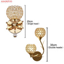 GobekUsa Golden Crystal Wall Lamps - Luxury Lighting Fixtures for Home Decor