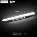 GobekUsa LED Acrylic Wall Lamp for Bathroom & Bedroom, Modern Simplicity, Anti-fog Sconces