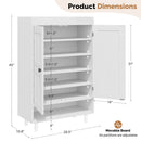 Shoe Storage Cabinet — 6-Tier Modular Organizer with Adjustable Shelves