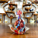 GobekUsa Cute Cat Glass Figurine | Crystal Animal Sculpture | Home Table Decor, Kids Gift