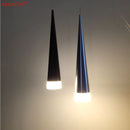 GobekUsa 5W LED Pendant Light - Silver/Black Aluminum Tube Fixture for Kitchen Island