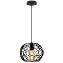 GobekUsa Industrial Iron Pendant Lights Modern Metal Cage E27 LED Hanging Lamp for Home & Restaurant