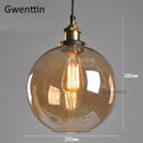 GobekUsa Industrial Glass Pendant Light for Modern Home Decor