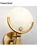 GobekUsa Creative Marble Wall Lamp: New Nordic Minimalist Light Luxury for Living Room, Bedroom, Aisle.