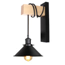 GobekUsa Industrial Pulley Wall Light - Retro Loft Sconce Fixture for Home, Cafe, Bar