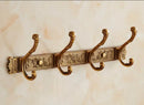 GobekUsa Antique Bronze Carved Robe Hook Towel Hanger for Bathroom and Kitchen