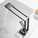 GobekUsa Black Single Handle Basin Faucet Modern Bathroom Mixer