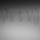 GobekUsa Geometric LED Wire Pendant Chandelier - Industrial Home Decor Spider Lamp