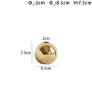 GobekUsa Golden Ball Ceramic Vase Home Decor Crafts Flower Pot Art Hydroponic Ornament Gift