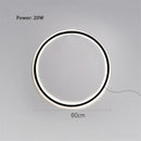 GobekUsa LED Ring Wall Lamp: Minimalist Living Room Decor & Atmosphere Light