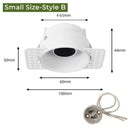 GobekUsa Adjustable Recessed LED Ceiling Downlight for GU10/MR16/MR11 Bulbs
