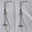 GobekUsa Black Gray Wall Mounted Shower System Set with Bathtub Faucet