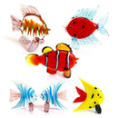 GobekUsa Crystal Glass Tropical Fish Figurines | Hand Blown Modern Home Decor