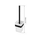 GobekUsa Black Matte Stainless Steel Bathroom Hardware Set: Paper Holder, Toothbrush Holder, Towel Bar & Accessories