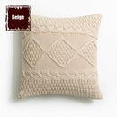 GobekUsa Knitted Rhombus Pillowcase: Super Soft Throw Pillow Cover for Home Decor
