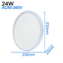 GobekUsa LED Ceiling Light: Modern Ultra-thin Panel, 6-48W, Surface Mounted for Living Room