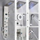 GobekUsa LED Rainfall Shower Panel System with Temperature Screen