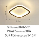 GobekUsa Black Led Ceiling Light for Home Entryway - Modern Balcony Indoor Lamp