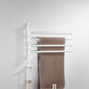GobekUsa Brushed Gold Swivel Towel Hanger Total Brass Wall Mounted Bathroom Towel Bar