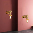 GobekUsa Hand Shape Wall Light Industrial Loft Hemp Rope E27 Wall Lamp