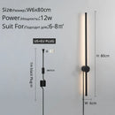 GobekUsa Black LED Wall Sconce for Living Room Bedroom Lighting