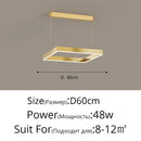 GobekUsa LED Chandelier: Modern Aluminum Luster Lamps for Bedroom, Hall, Dining, Living Room