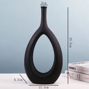 GobekUsa Ceramic Vase Nordic Style Pampas Grass Home Decor Office Ornament