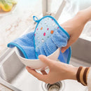 GobekUsa Coral Velvet Hand Towel: Absorbent Cleaning Tool for Home Kitchen & Bathroom