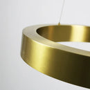 GobekUsa Gold Copper Pendant Lights Nordic LED Hanging Lamp Modern Circle Ring Suspension