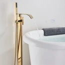 GobekUsa Gold Freestanding Bathtub Faucet with Handshower