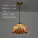 GobekUsa Baroque Tiffany Pendant Light Stained Glass Chandelier for Home Dining Room E27