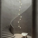 GobekUsa Glass Ball Chandelier for Villa Hotel Staircase Decor