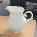 GobekUsa Bone China Milk Jug: Elegant Ceramic Creamer for Tea, Coffee, Espresso