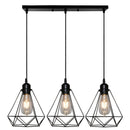 GobekUsa Diamond Cage Wrought Iron Pendant Light for Dining Room and Kitchen Island