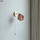 GobekUsa LED Petal Wall Sconce Modern Nordic Style Pull Chain Switch Stair Mirror Light
