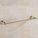 GobekUsa Gold Crystal Bathroom Accessories Set: Luxe Brass Bath Hardware Wall Mount Collection