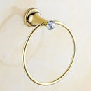 GobekUsa Gold Bathroom Hardware Set: Towel Rack, Toilet Paper Holder, Towel Bar, Hook