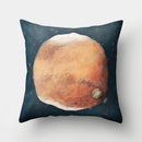 GobekUsa Cartoon Planet Astronaut Moon Rocket Pillow Case 45x45cm Square Cushion Cover
